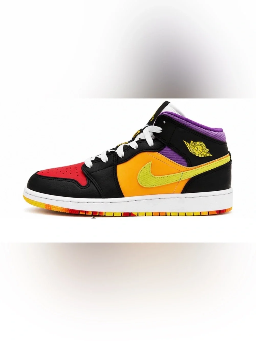 Air Jordan 1 Mid SE GS 5.5Y FD1317-007 Multi Color